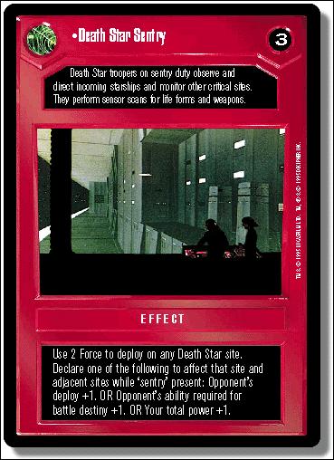 Star Wars: Premiere Limited (Base Set) card 51 Death Star Sentry