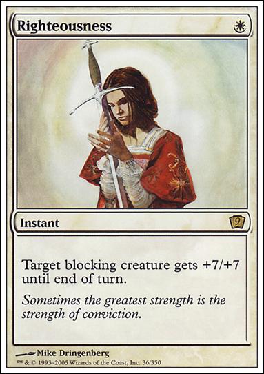 Magic the Gathering: 9th Edition (Base Set) card 36 Righteousness