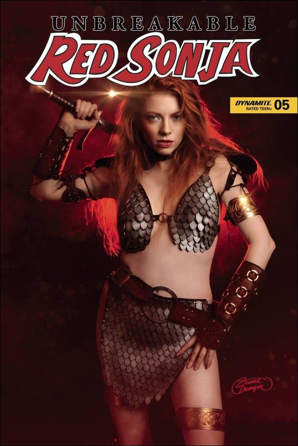 Unbreakable Red Sonja issue 5-E Cosplay Photo Cover