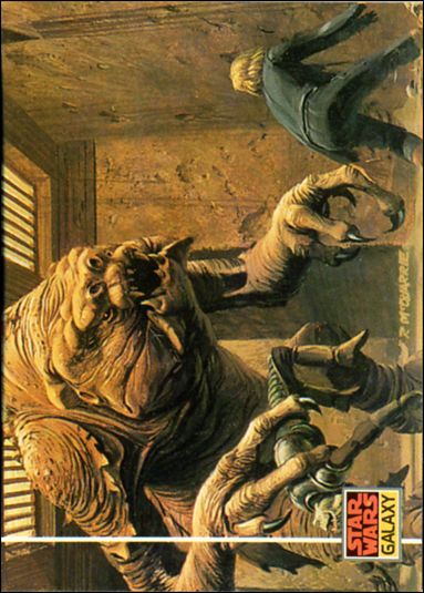 Star Wars Galaxy: Series 1 (Base Set) card 44 Luke's Confrontation