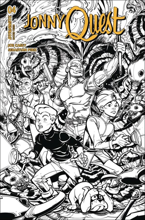 Jonny Quest (2024) issue 4-I Chad Hardin B&W 1:15 Cardstock Cover