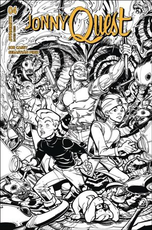 Jonny Quest (2024) issue 4-I Chad Hardin B&W 1:15 Cardstock Cover