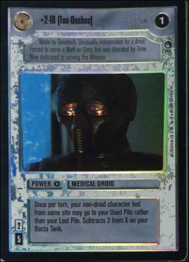 Star Wars: Reflections: A Collector's Bounty (Base Set) card 64 2-1B (Too-Onebee)