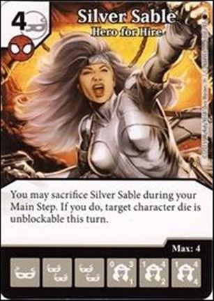Marvel Dice Masters Amazing Spider-Man card 67 Silver Sable: Hero for Hire