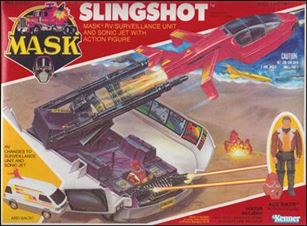 M.A.S.K.  (Vehicle and Figure Sets) figure 14 Slingshot (w/ Ace Riker)