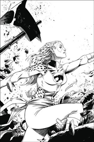 Thundercats (2024) issue 9-M Declan Shalvey B&W 1:15 Virgin Cardstock Cover