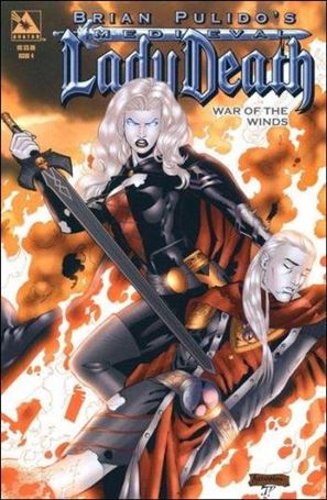 Brian Pulido's Medieval Lady Death: War of the Winds issue 4-E Platinum Foil Cover