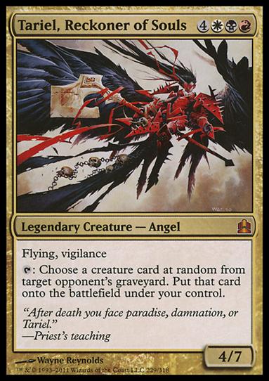 Magic the Gathering: Commander (Base Set) card 229 Tariel, Reckoner of Souls
