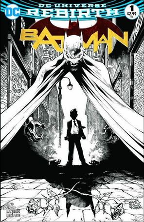 Batman (2016) issue 1-UF Tony S Daniel Epic Comic Black & White Cover