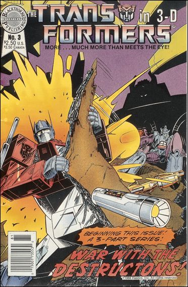 Transformers in 3-D: Blackthorne 3-D Series issue 3