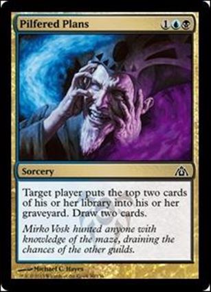 Magic the Gathering: Dragon's Maze (Base Set) card 90 Pilfered Plans