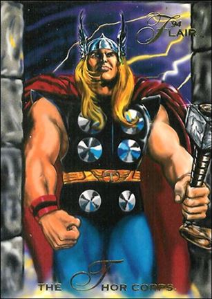 Marvel Annual Flair '94 (Base Set) card 128 The Thor Corps