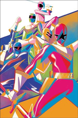 Power Rangers: Across the Morphin Grid issue 1-E Matt Young Virgin 1:15 Cardstock Cover