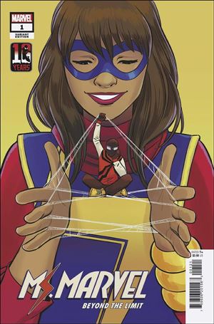 Ms. Marvel: Beyond the Limit issue 1-C Natacha Bustos Miles Morales 10th Ann Cover