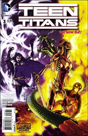 Teen Titans (2014) issue 3-B Gene Ha Monsters of the Month Cover