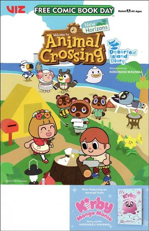 Animal Crossing: New Horizons - Deserted Island Diary / Kirby Manga Mania Cover Image 1