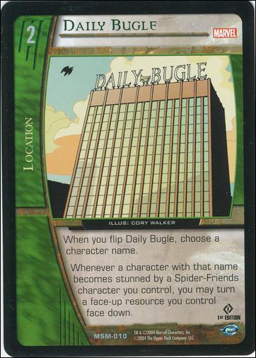 Web of Spider-Man VS System (Base Set) card 10 Daily Bugle