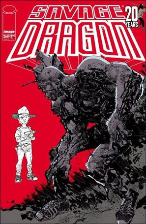 Savage Dragon (1993) issue 269-C Erik Larsen Walking Dead Cover