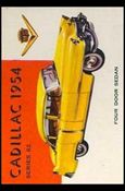 World on Wheels (Base Set) card 164-B Cadillac Series 62 1954 (Blue Back)