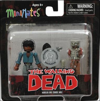 Walking Dead Minimates (Exclusives) figure 6 Morgan and Zombie Mike