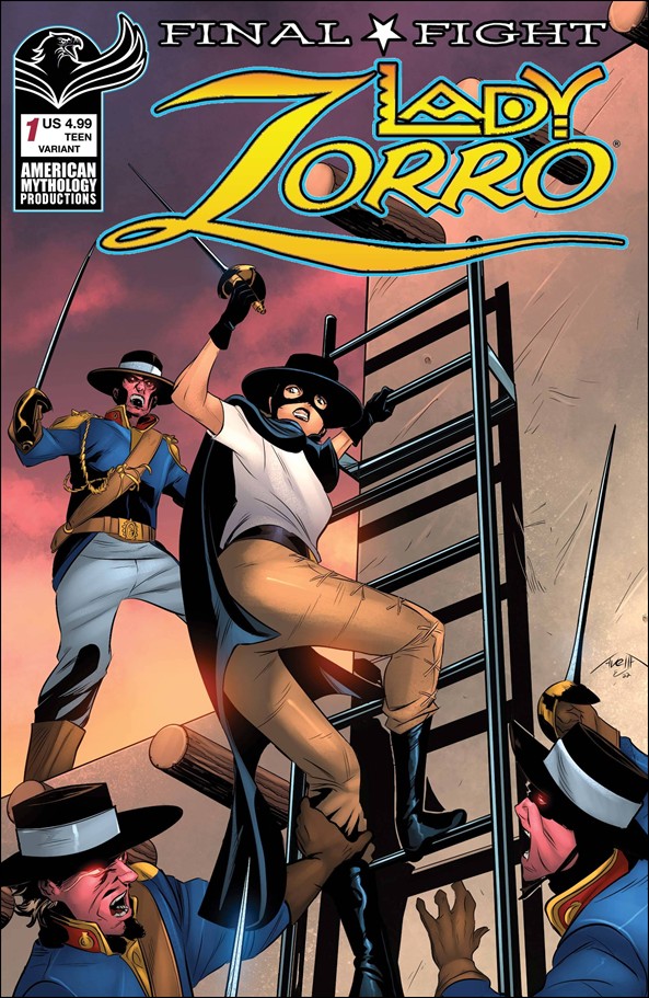 Lady Zorro: Final Fight issue 1-B Claudio Avella Battle Cover
