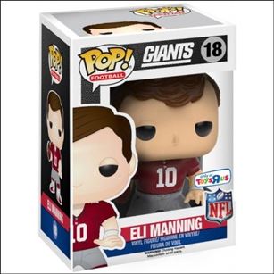 Pop! Football (NFL) figure 18-B Eli Manning (Toys R Us Exclusive)
