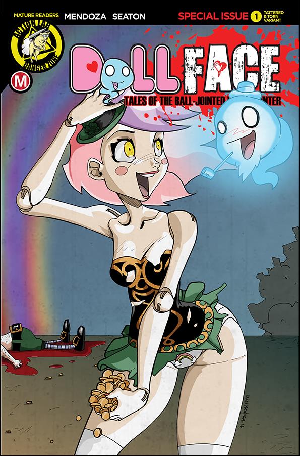 Dollface St. Patrick's Day Special issue 1-B Dan Mendoza Tattered & Torn Cover 1/2000