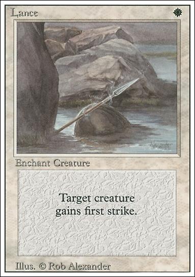 Magic the Gathering: Revised (Base Set) card 27 Lance