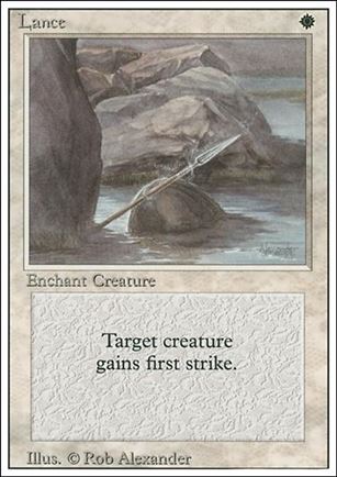 Magic the Gathering: Revised (Base Set) card 27 Lance