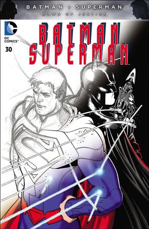 Batman/Superman (2013) issue 30-E Unbagged Kevin Maguire Fade Cover