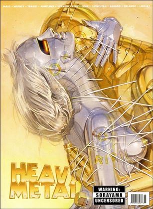 Heavy Metal issue 312 Yellow Background Cover