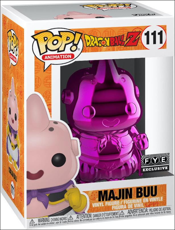 POP! Animation figure 111-C Majin Buu (Pink Chrome) FYE Exclusive