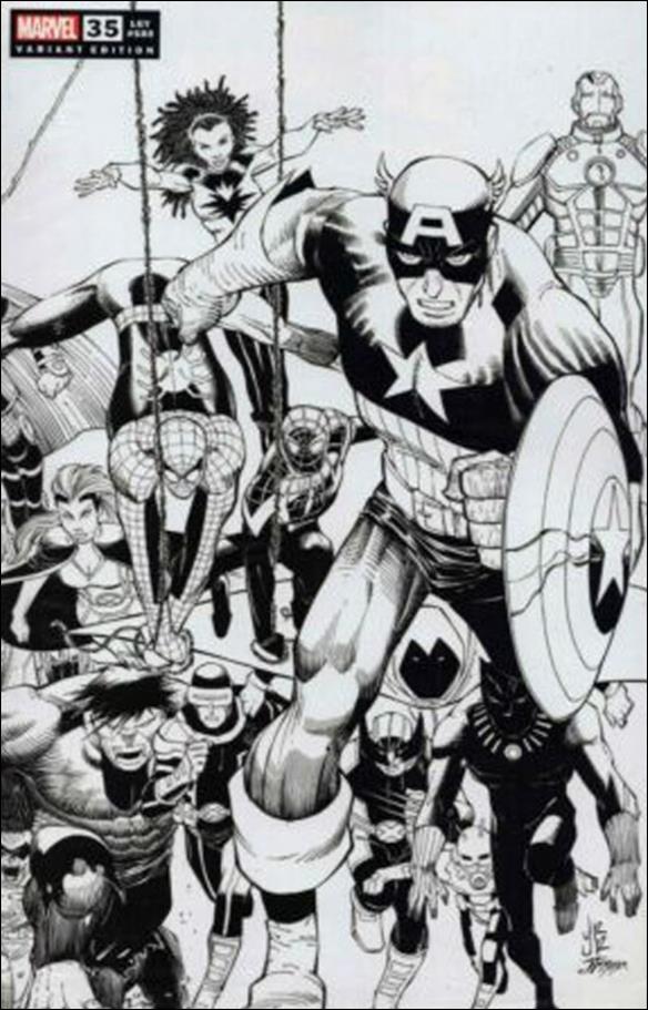 Fantastic Four (2018) issue 35-J John Romita Jr. 1:Store Black and White Cover