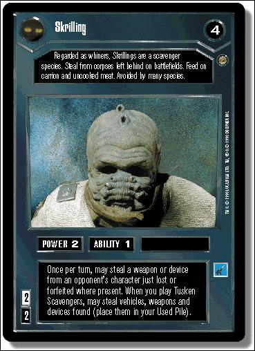 Star Wars: Jabba's Palace Limited (Base Set) card 31 Skrilling