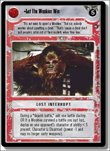 Star Wars: A New Hope Limited (Base Set) card 128 Let The Wookie Win