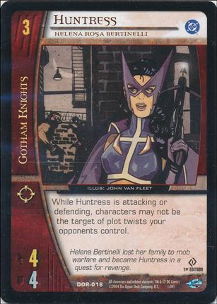 DC Origins: VS System (Base Set) card DOR-016 Huntress (Helena Rosa Bertinelli)