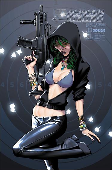 Executive Assistant: Assassins issue 1-C Joe Benitez 1:14 "Riddled" Cover