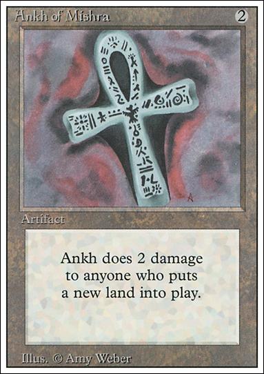 Magic the Gathering: Revised (Base Set) card 233 Ankh of Mishra