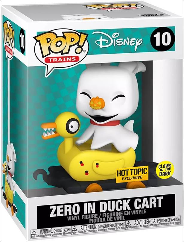 POP! Trains figure 10-B Zero in Duck Cart (Glow) Hot Topic Exclusive