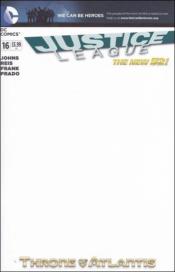 Justice League (2011) issue 16-F We Can Be Heroes Blank Cover