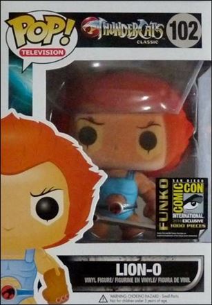POP! Television figure 102-B Lion-O Flocked SDCC Exclusive 2014 1/1000
