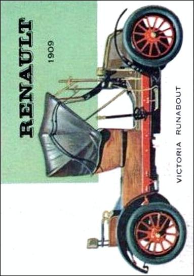 World on Wheels (Base Set) card 32 Renault Victoria Runabout 1909