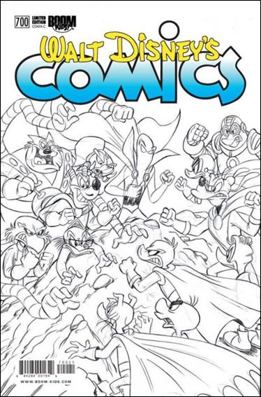 Walt Disney's Comics and Stories (2009) issue 700-C Dwitt and Magic Eye Studios 1:10 Sketch Cover