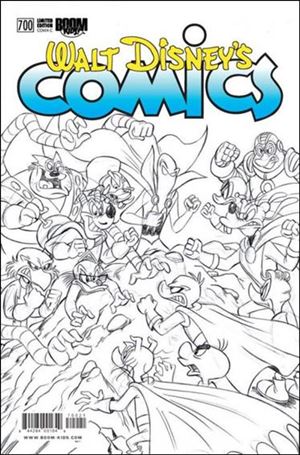 Walt Disney's Comics and Stories (2009) issue 700-C Dwitt and Magic Eye Studios 1:10 Sketch Cover