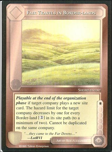 Middle-Earth: The Wizards (Base Set) card 151 Fair Travels in Border-lands