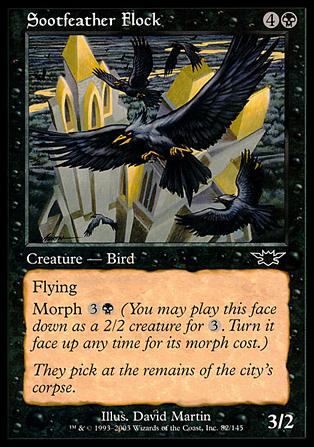 Magic the Gathering: Legions (Base Set) card 82 Sootfeather Flock