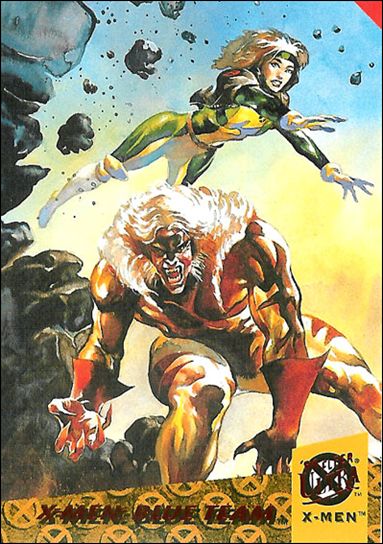 1994 Fleer Ultra X-Men (Team Triptych Subset) card 1 X-Men: Blue Team Part 1