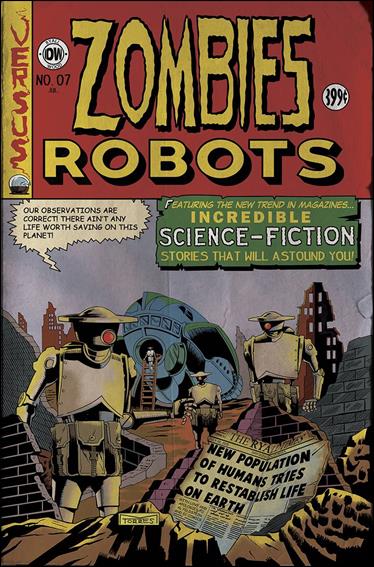 Zombies vs Robots (2015) issue 7-B Mark Torres EC Comics Subscription Cover