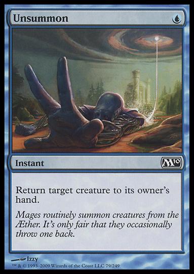 Magic the Gathering: 2010 Core Set (Base Set) card 79 Unsummon