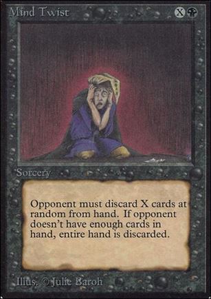 Magic the Gathering: Limited Edition Alpha (Base Set) card 115 Mind Twist
